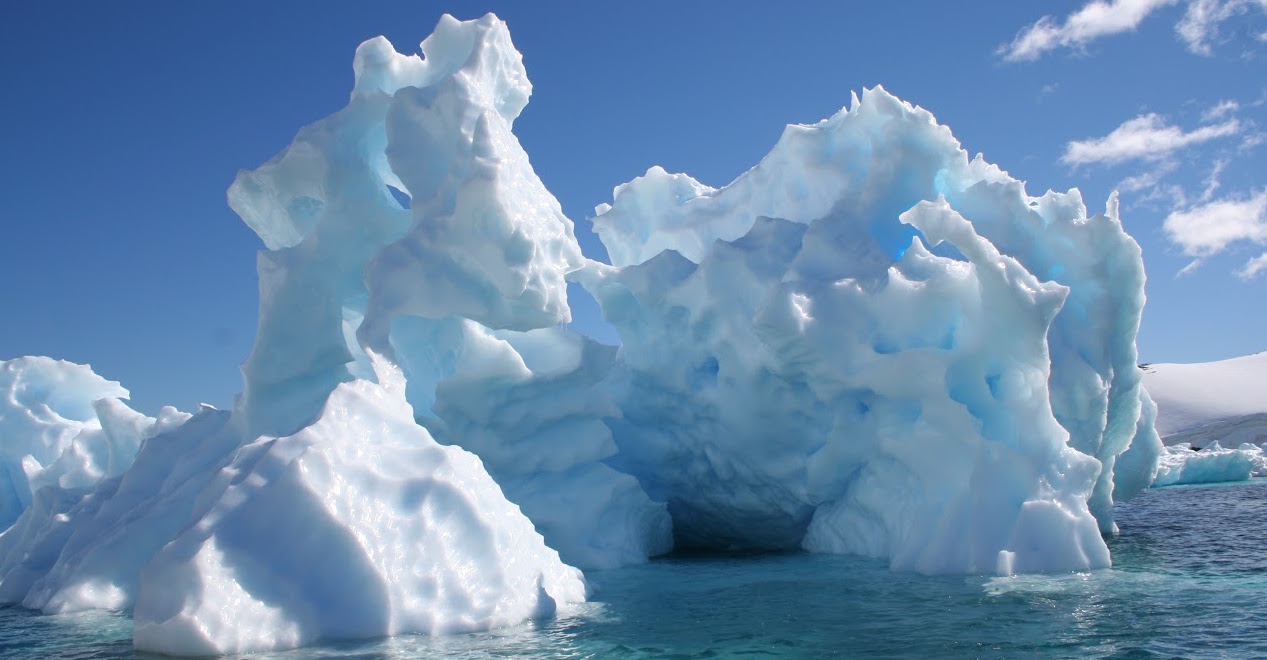 Sculptured ice in Antarctica